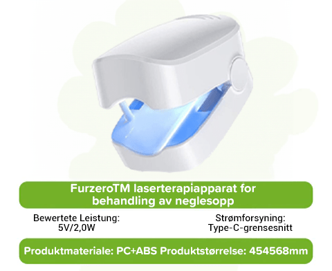 Laserbehandlingsenhet for Neglesopp